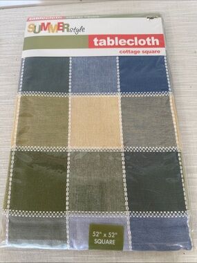 🥕 NWT Bed Bath & Beyond Linen Table Cloth Square  52”x52”